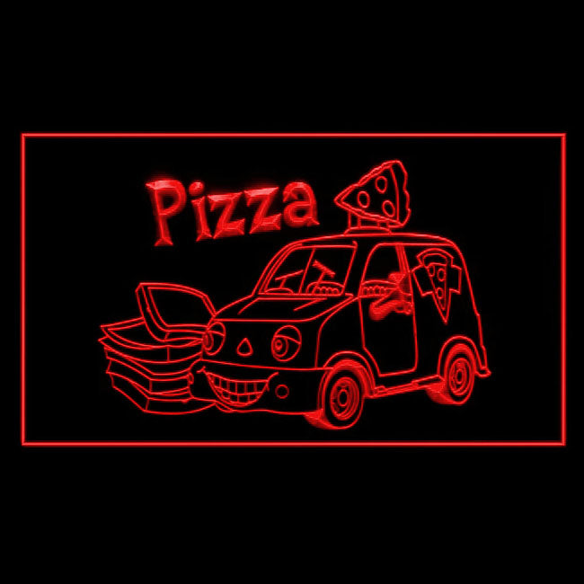110151 Pizza Cafe Restaurant Shop Home Decor Open Display illuminated Night Light Neon Sign 16 Color By Remote