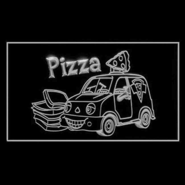 110151 Pizza Cafe Restaurant Shop Home Decor Open Display illuminated Night Light Neon Sign 16 Color By Remote