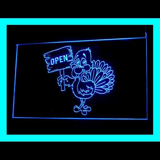 110168 Turkey Christmas Restaurant Cafe Shop Home Decor Open Display illuminated Night Light Neon Sign 16 Color By Remote