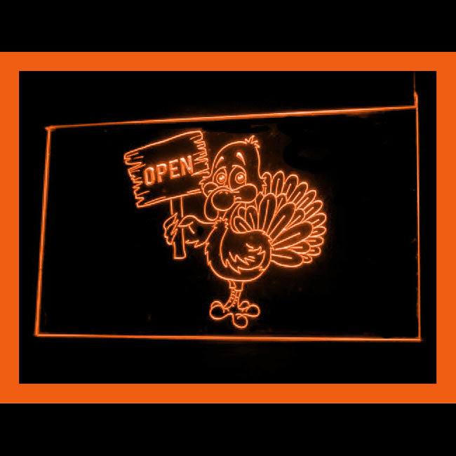 110168 Turkey Christmas Restaurant Cafe Shop Home Decor Open Display illuminated Night Light Neon Sign 16 Color By Remote
