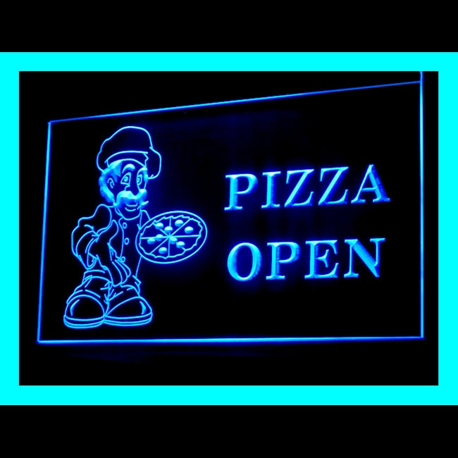 110175 Pizza Cafe Restaurant Home Decor Open Display illuminated Night Light Neon Sign 16 Color By Remote