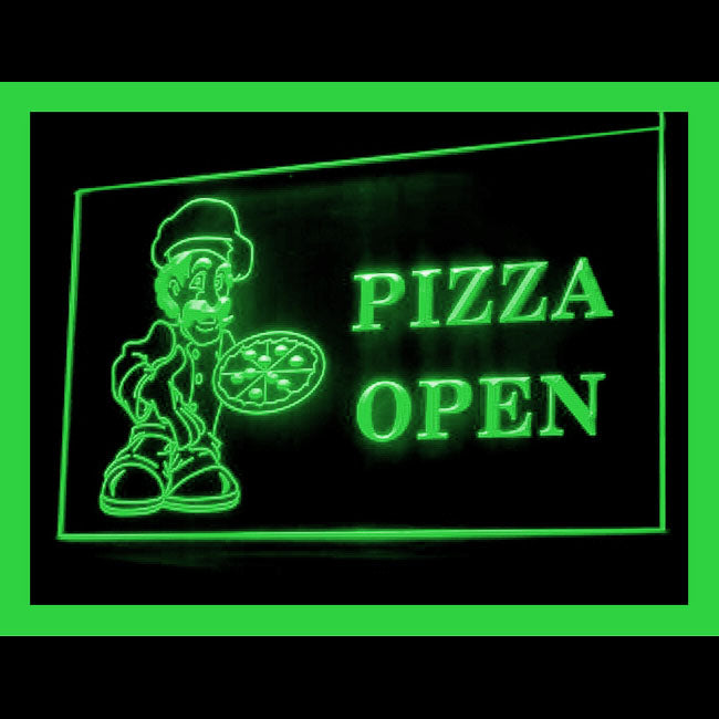 110175 Pizza Cafe Restaurant Home Decor Open Display illuminated Night Light Neon Sign 16 Color By Remote