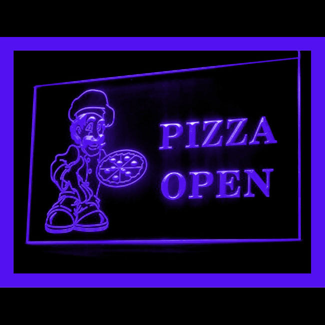 110175 Pizza Cafe Restaurant Home Decor Open Display illuminated Night Light Neon Sign 16 Color By Remote