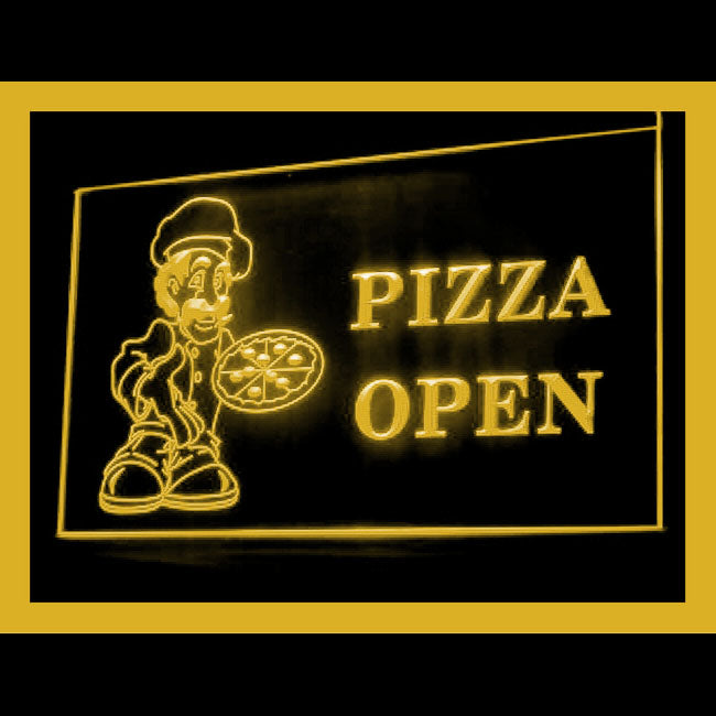 110175 Pizza Cafe Restaurant Home Decor Open Display illuminated Night Light Neon Sign 16 Color By Remote