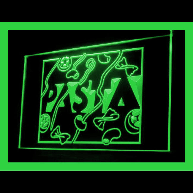 110198 Pasta Cafe Restaurant Shop Home Decor Open Display illuminated Night Light Neon Sign 16 Color By Remote