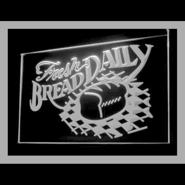 110204 Fresh Bread Daily Bakery Shop Cafe Home Decor Open Display illuminated Night Light Neon Sign 16 Color By Remote