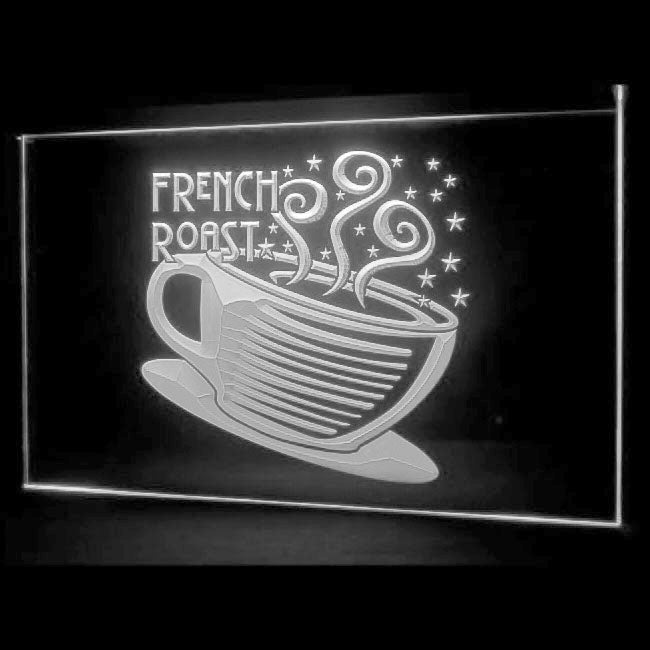 110211 French Roast Coffee Cup Cafe Shop Home Decor Open Display illuminated Night Light Neon Sign 16 Color By Remote