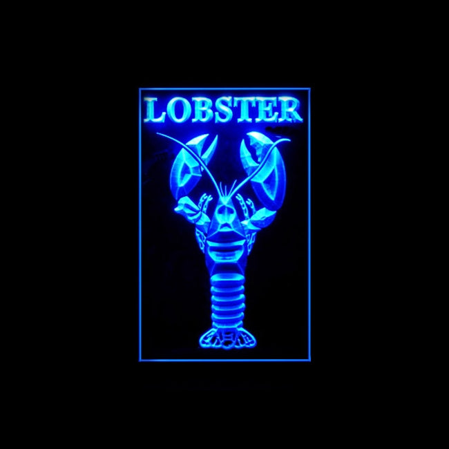 110238 Lobster Seafood Market Restaurant Home Decor Open Display illuminated Night Light Neon Sign 16 Color By Remote
