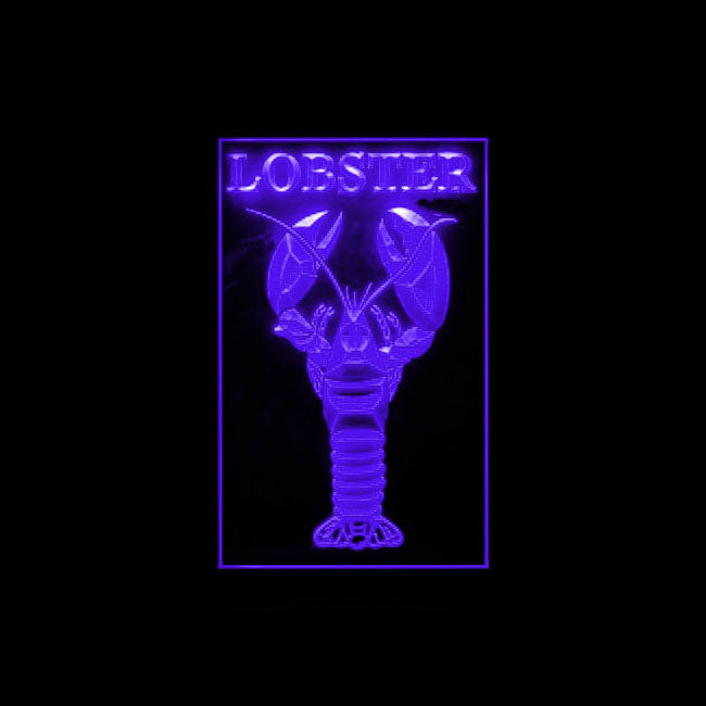 110238 Lobster Seafood Market Restaurant Home Decor Open Display illuminated Night Light Neon Sign 16 Color By Remote