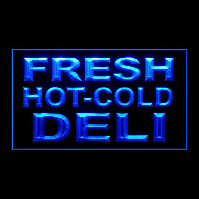 110239 Fresh Hot Cold Deli Grocery Store Home Decor Open Display illuminated Night Light Neon Sign 16 Color By Remote