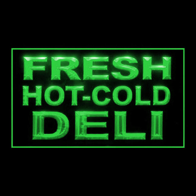 110239 Fresh Hot Cold Deli Grocery Store Home Decor Open Display illuminated Night Light Neon Sign 16 Color By Remote