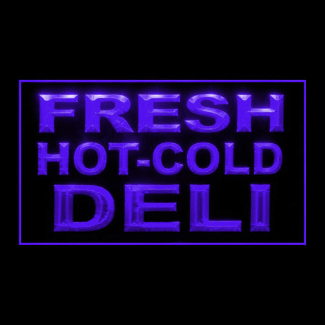 110239 Fresh Hot Cold Deli Grocery Store Home Decor Open Display illuminated Night Light Neon Sign 16 Color By Remote