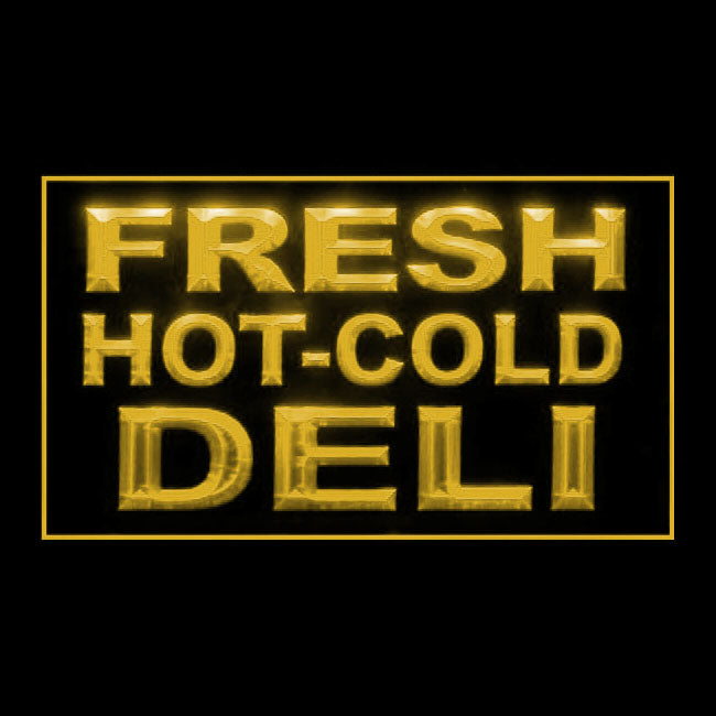 110239 Fresh Hot Cold Deli Grocery Store Home Decor Open Display illuminated Night Light Neon Sign 16 Color By Remote