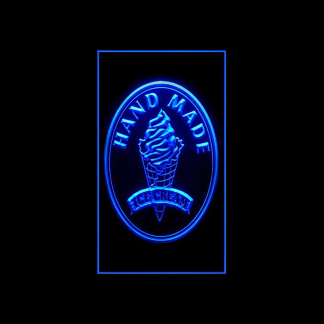 110249 Hand Made Ice Cream Cafe Home Decor Open Display illuminated Night Light Neon Sign 16 Color By Remote