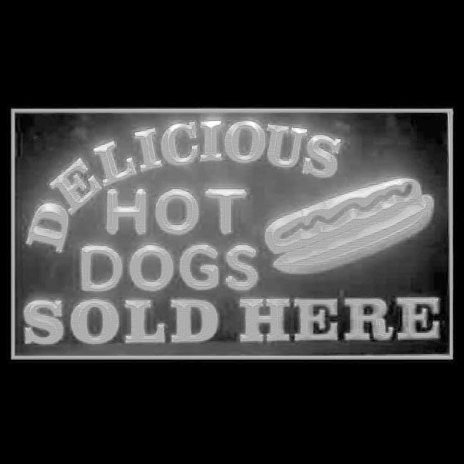 110250 Delicious Hot Dogs Sold Here Shop Cafe Home Decor Open Display illuminated Night Light Neon Sign 16 Color By Remote