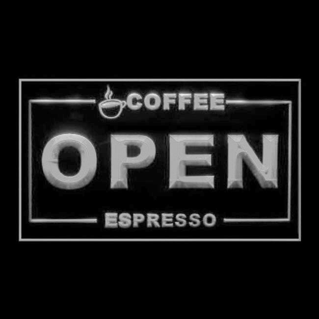 110258 Espresso Coffee Cafe Shop Home Decor Open Home Decor Open Display illuminated Night Light Neon Sign 16 Color By Remote