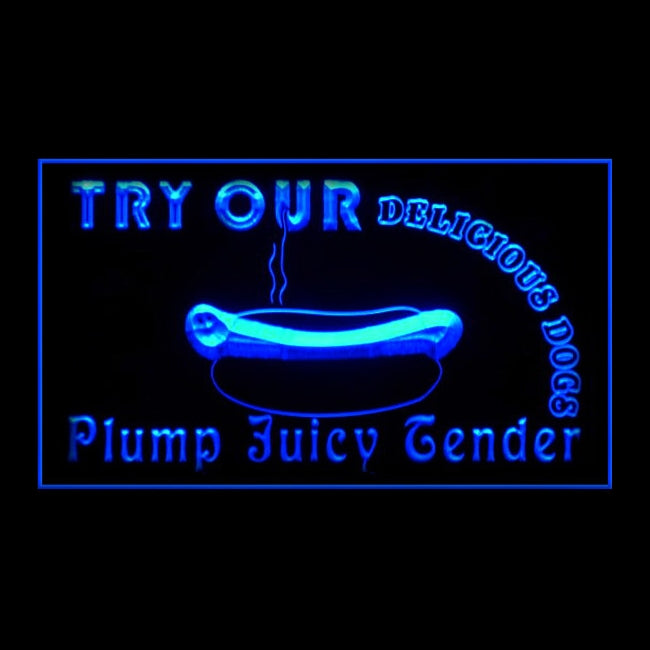 110263 Delicious Hot Dogs Sold Here Shop Cafe Home Decor Open Display illuminated Night Light Neon Sign 16 Color By Remote