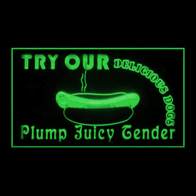 110263 Delicious Hot Dogs Sold Here Shop Cafe Home Decor Open Display illuminated Night Light Neon Sign 16 Color By Remote