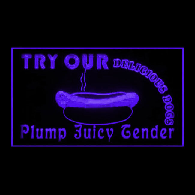 110263 Delicious Hot Dogs Sold Here Shop Cafe Home Decor Open Display illuminated Night Light Neon Sign 16 Color By Remote