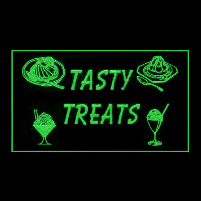 110265 Tasty Treats Iced Tea Smoothies Beverages Home Decor Open Display illuminated Night Light Neon Sign 16 Color By Remote