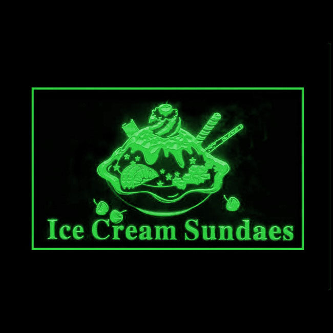 110266 OPEN Ice Cream Cafe Shop Home Decor Open Display illuminated Night Light Neon Sign 16 Color By Remote