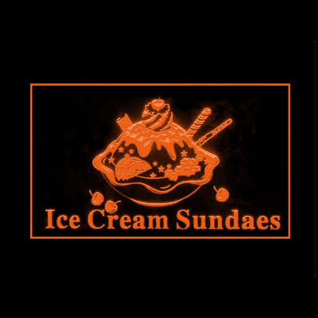 110266 OPEN Ice Cream Cafe Shop Home Decor Open Display illuminated Night Light Neon Sign 16 Color By Remote