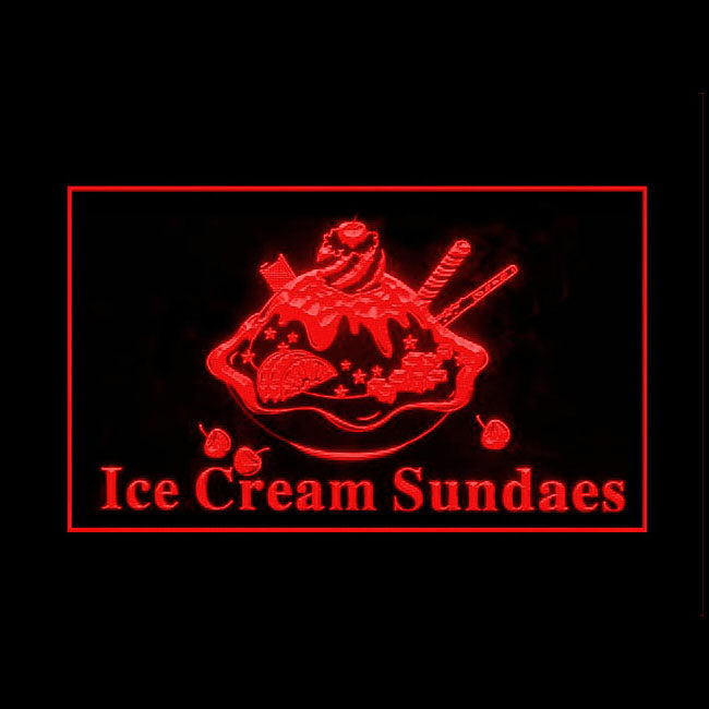 110266 OPEN Ice Cream Cafe Shop Home Decor Open Display illuminated Night Light Neon Sign 16 Color By Remote