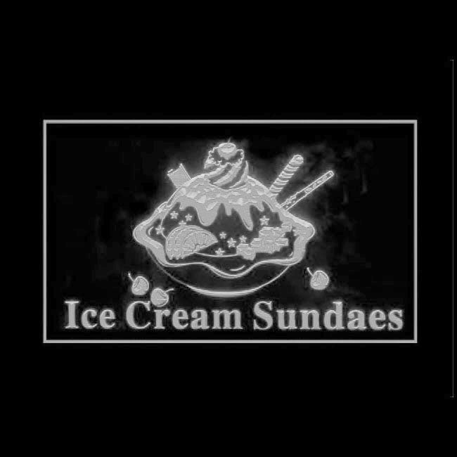 110266 OPEN Ice Cream Cafe Shop Home Decor Open Display illuminated Night Light Neon Sign 16 Color By Remote