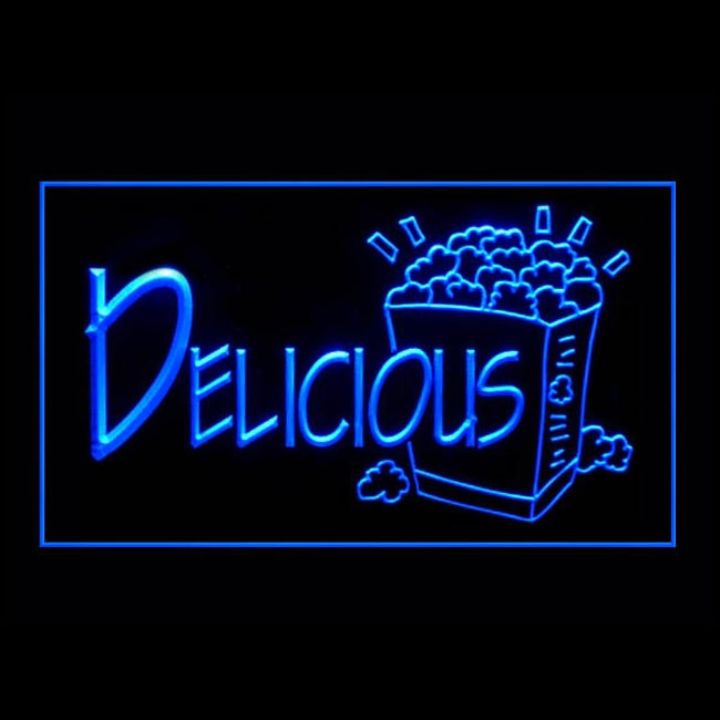 110271 Popcorn Shop Snack Cafe Bar Home Decor Open Display illuminated Night Light Neon Sign 16 Color By Remote