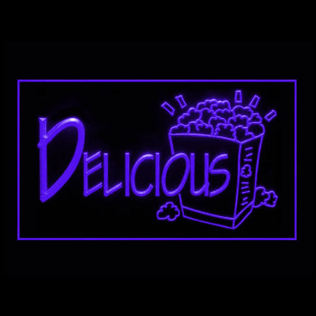 110271 Popcorn Shop Snack Cafe Bar Home Decor Open Display illuminated Night Light Neon Sign 16 Color By Remote