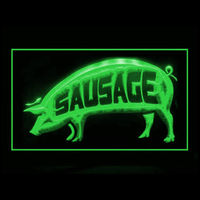 110274 Sausage Ham Shop Grocery Store Home Decor Open Display illuminated Night Light Neon Sign 16 Color By Remote