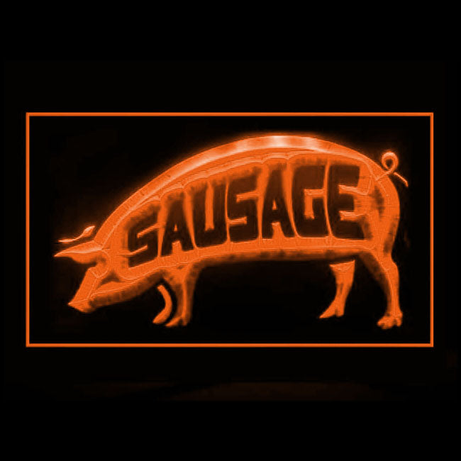 110274 Sausage Ham Shop Grocery Store Home Decor Open Display illuminated Night Light Neon Sign 16 Color By Remote