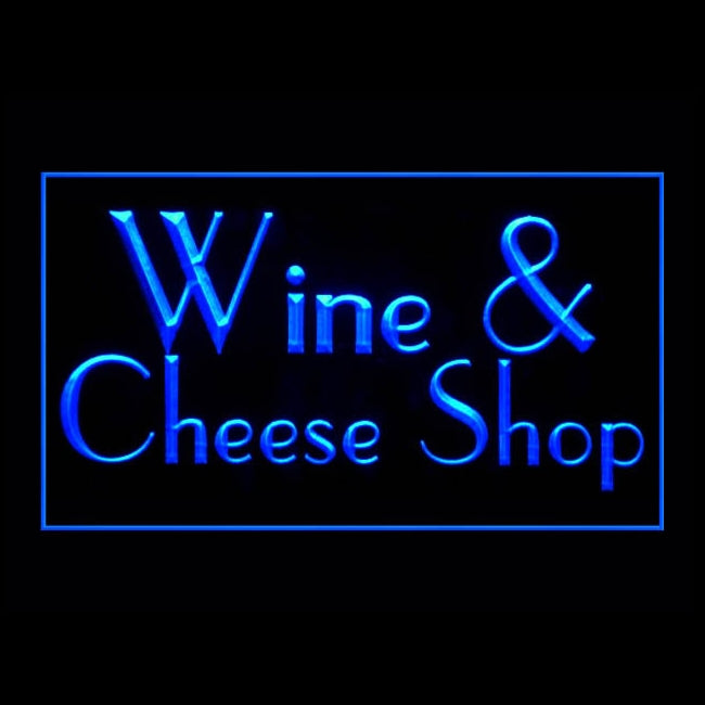 110276 Wine Cheese Shop Store Home Decor Open Display illuminated Night Light Neon Sign 16 Color By Remote