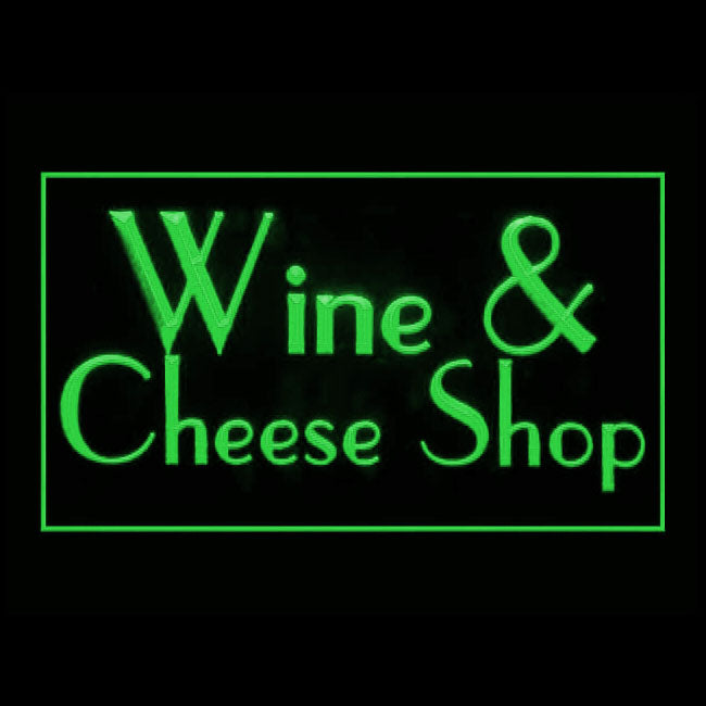 110276 Wine Cheese Shop Store Home Decor Open Display illuminated Night Light Neon Sign 16 Color By Remote