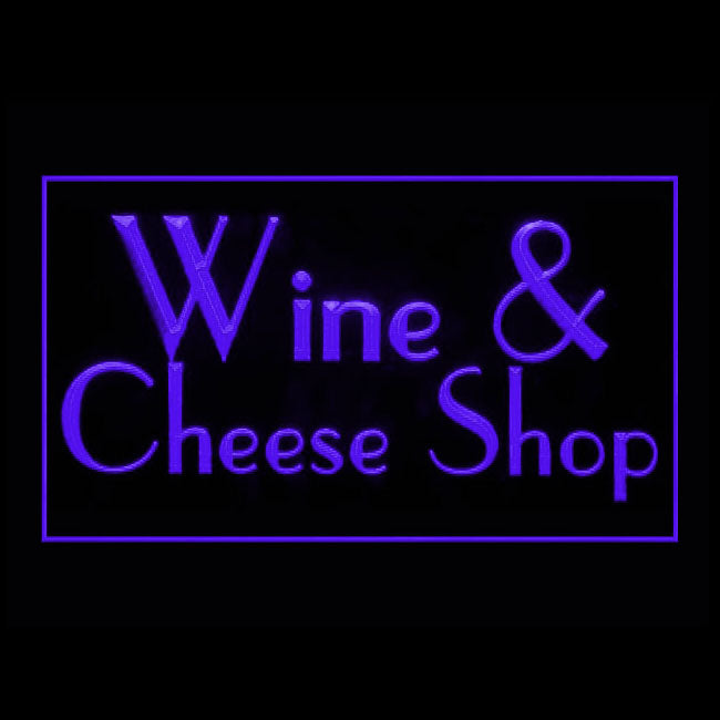 110276 Wine Cheese Shop Store Home Decor Open Display illuminated Night Light Neon Sign 16 Color By Remote