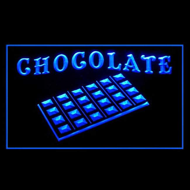 110283 Chocolate Candy Shop Store Home Decor Open Display illuminated Night Light Neon Sign 16 Color By Remote