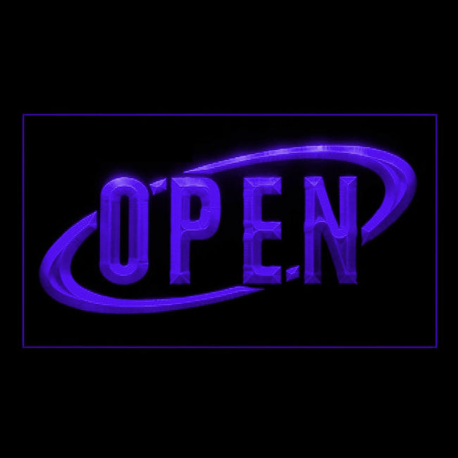120007 Open Shop Store Salon Cafe Bar Pub Home Decor Open Display illuminated Night Light Neon Sign 16 Color By Remote