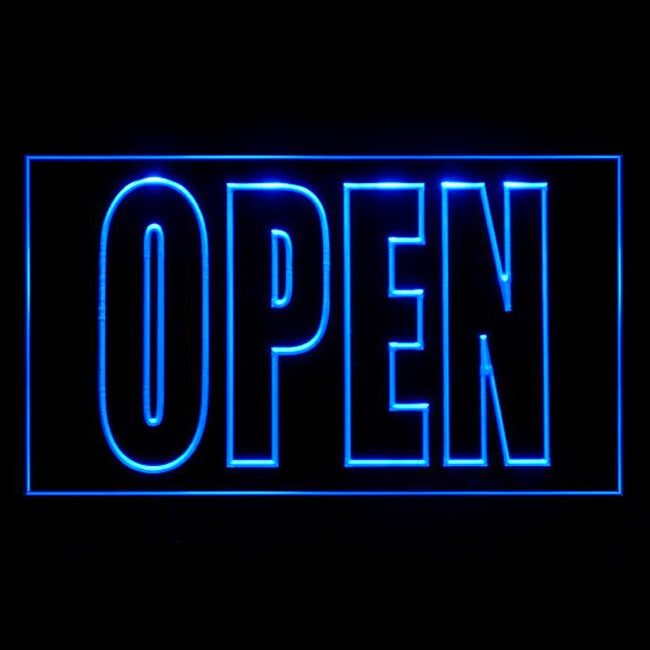 120009 Open Shop Store Salon Cafe Bar Pub Home Decor Open Display illuminated Night Light Neon Sign 16 Color By Remote