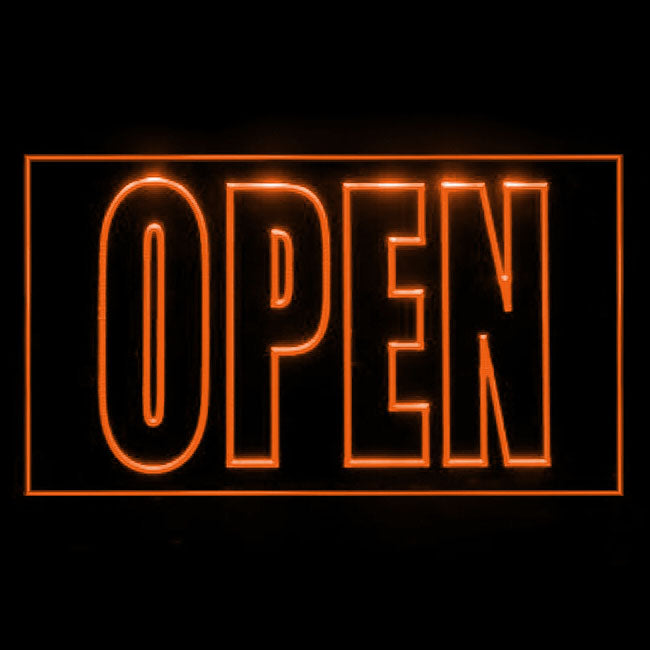 120009 Open Shop Store Salon Cafe Bar Pub Home Decor Open Display illuminated Night Light Neon Sign 16 Color By Remote