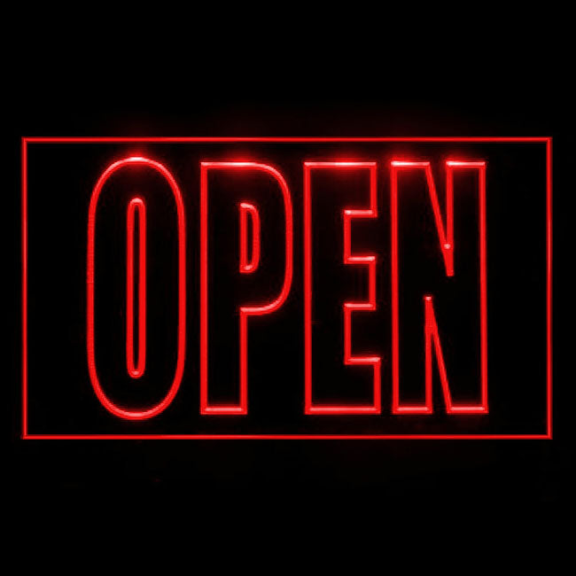 120009 Open Shop Store Salon Cafe Bar Pub Home Decor Open Display illuminated Night Light Neon Sign 16 Color By Remote