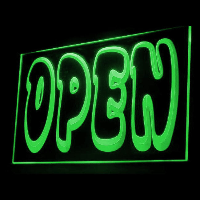 120021 Open Shop Store Salon Cafe Bar Pub Home Decor Open Display illuminated Night Light Neon Sign 16 Color By Remote