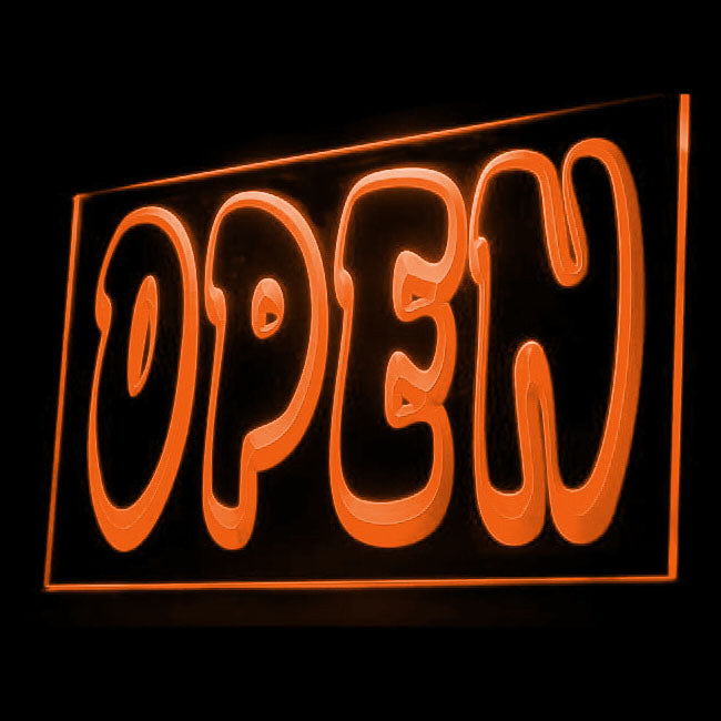 120021 Open Shop Store Salon Cafe Bar Pub Home Decor Open Display illuminated Night Light Neon Sign 16 Color By Remote
