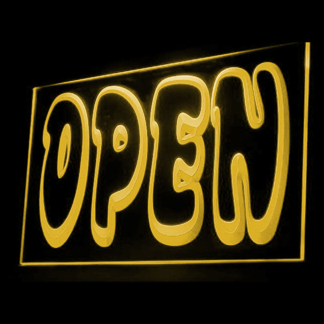 120021 Open Shop Store Salon Cafe Bar Pub Home Decor Open Display illuminated Night Light Neon Sign 16 Color By Remote