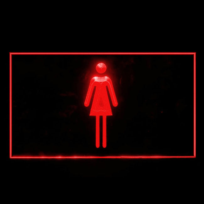120036 Female Woman Toilet Washroom Public Home Decor Open Display illuminated Night Light Neon Sign 16 Color By Remote