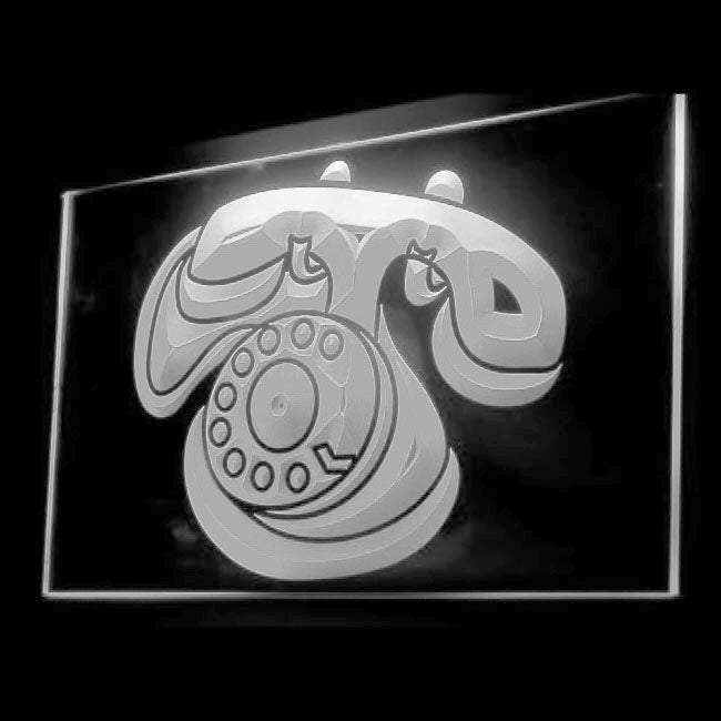 120061 Telephone Home Decor Shop Store Open Home Decor Open Display illuminated Night Light Neon Sign 16 Color By Remote