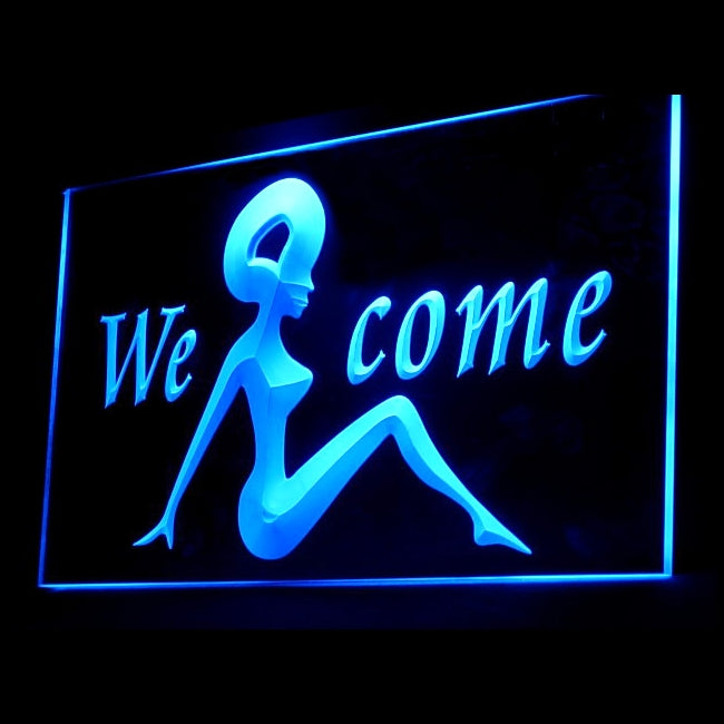 120067 Welcome OPEN Adult Shop Store Home Decor Open Display illuminated Night Light Neon Sign 16 Color By Remote