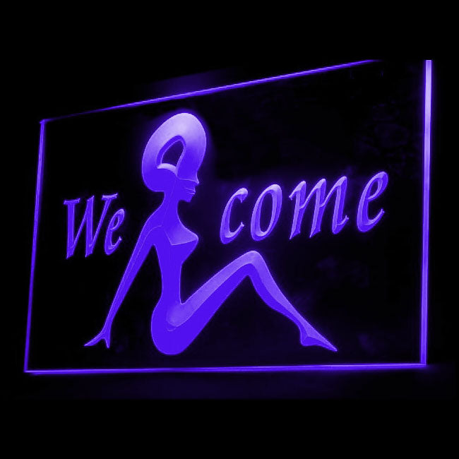 120067 Welcome OPEN Adult Shop Store Home Decor Open Display illuminated Night Light Neon Sign 16 Color By Remote