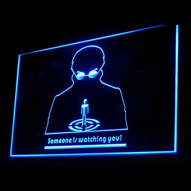 120099 Someone Watching You Warning Stealing Home Decor Open Display illuminated Night Light Neon Sign 16 Color By Remote