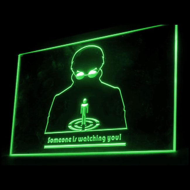 120099 Someone Watching You Warning Stealing Home Decor Open Display illuminated Night Light Neon Sign 16 Color By Remote