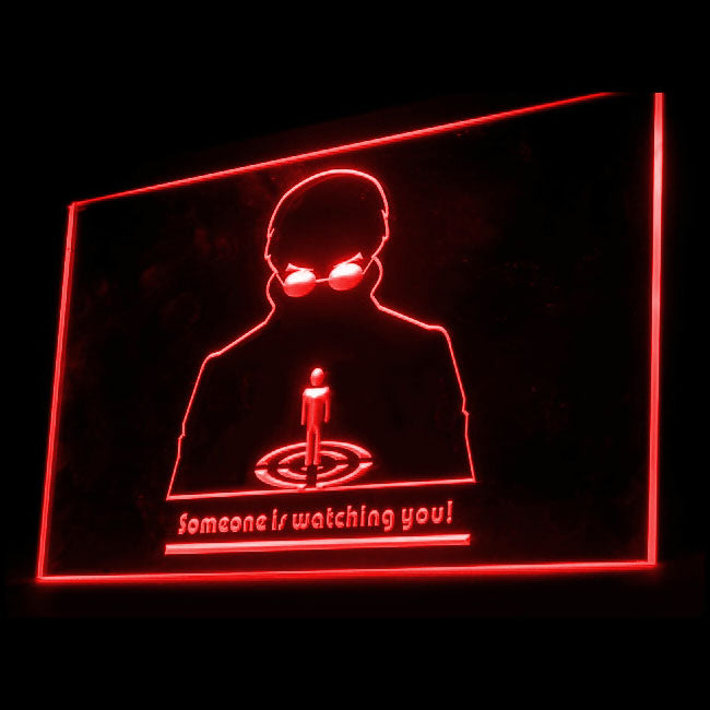 120099 Someone Watching You Warning Stealing Home Decor Open Display illuminated Night Light Neon Sign 16 Color By Remote